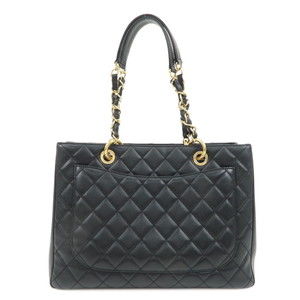 Chanel Caviar Matelasse Black Shoulder GST Skin Bag